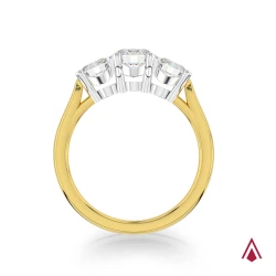 Trilogy Classic 18ct Yellow Gold 1.08ct Diamond Ring Upright