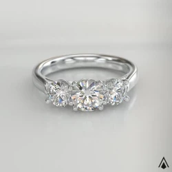 Trilogy Classic Platinum 0.60ct Diamond Ring 360 degree video