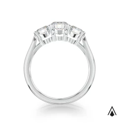 Trilogy Classic Platinum 0.60ct Diamond Ring Upright