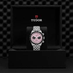 Tudor Black Bay Chrono Pink 41mm in presentation box