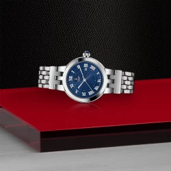 Tudor Clair de Rose Blue 30mm on side