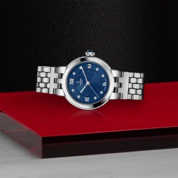 Tudor Clair de Rose Blue Diamond 26mm Side View