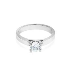 Venus Platinum & Diamond Solitaire Engagement Ring Flat