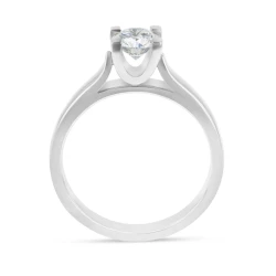 Venus Platinum & Diamond Solitaire Engagement Ring Upright