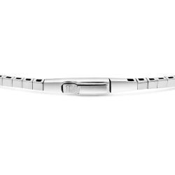 White Gold Flexible 1.00ct Diamond Bangle Clasp