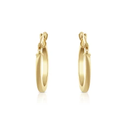 Yellow Gold 10mm Hoops