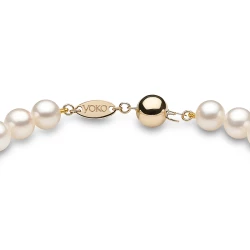 Yoko London Classic 18ct Yellow Gold 6-6.5mm Freshwater Pearl Bracelet Clasp