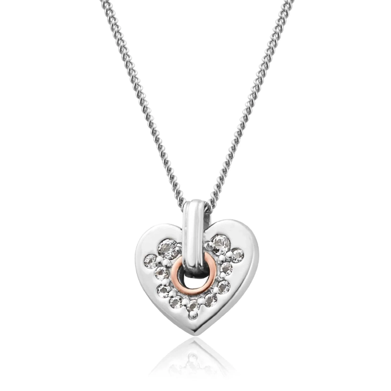 Clogau Cariad Sparkle Small Heart Pendant | Products | Baker Brothers ...