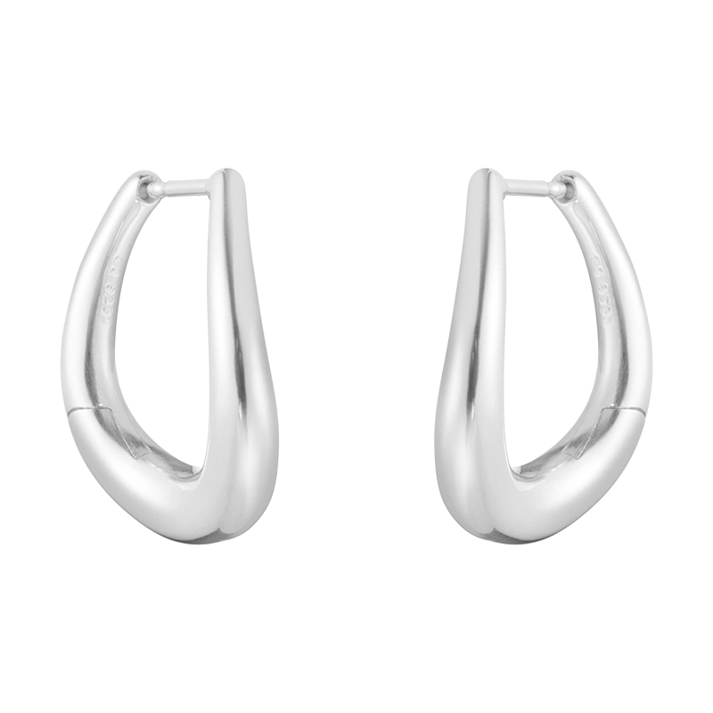 Georg Jensen Silver Offspring Medium Hoop Earrings - 433H | Products ...