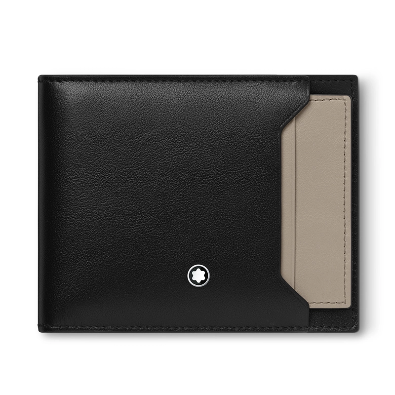 Montblanc meisterstuck 6cc discount black leather wallet