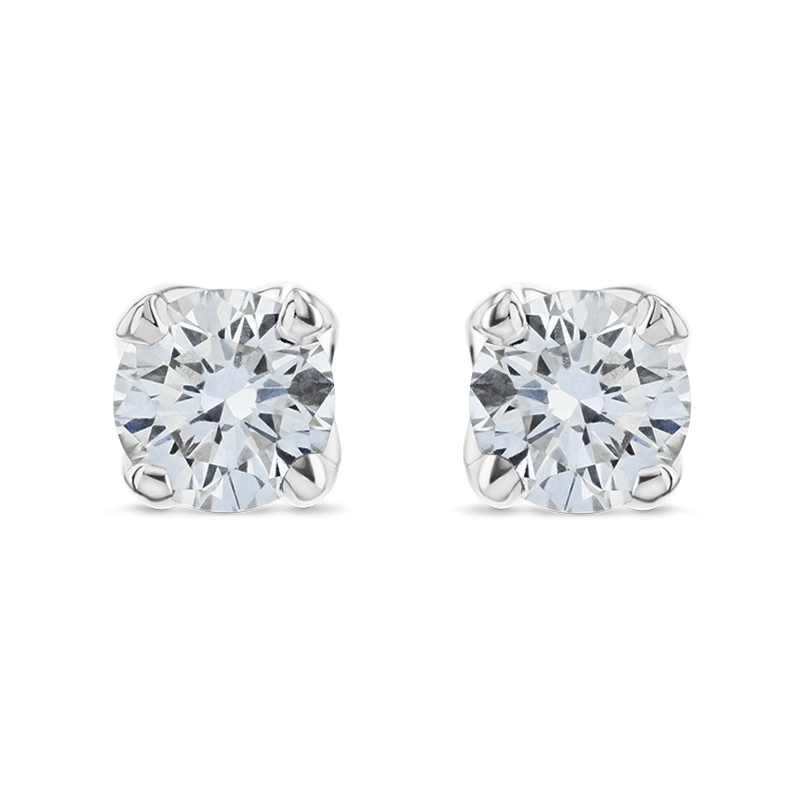 Platinum 1.02ct Diamond Stud Earrings | Products | Baker Brothers Diamonds