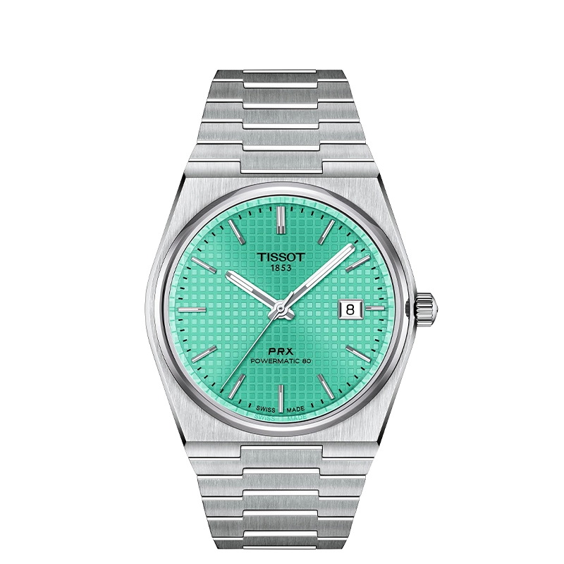 Tissot PRX Powermatic 80 40mm Light Green Dial Watch | Products | Baker ...