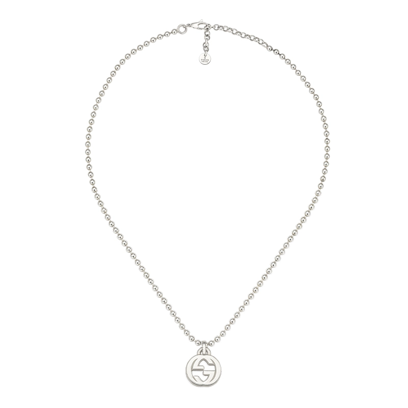 Gucci Interlocking G Silver Boule Pendant | Products | Baker Brothers ...