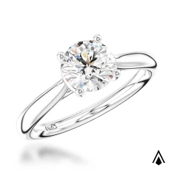 Open Tulip Platinum 0.50ct Diamond Ring