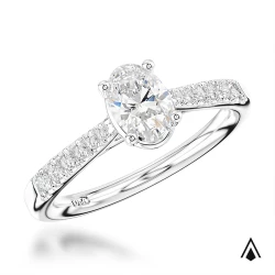 Skye Classic Oval Platinum 0.70ct Diamond Ring