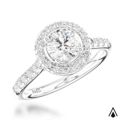 Skye Platinum 0.71ct Diamond Halo Ring